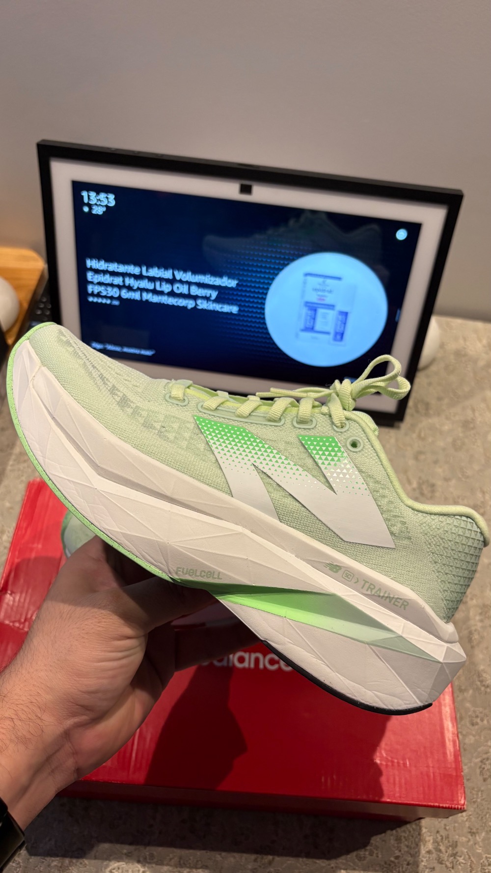New Balance Fuelcell Supercomp Trainer V3 Green — 38, Novo