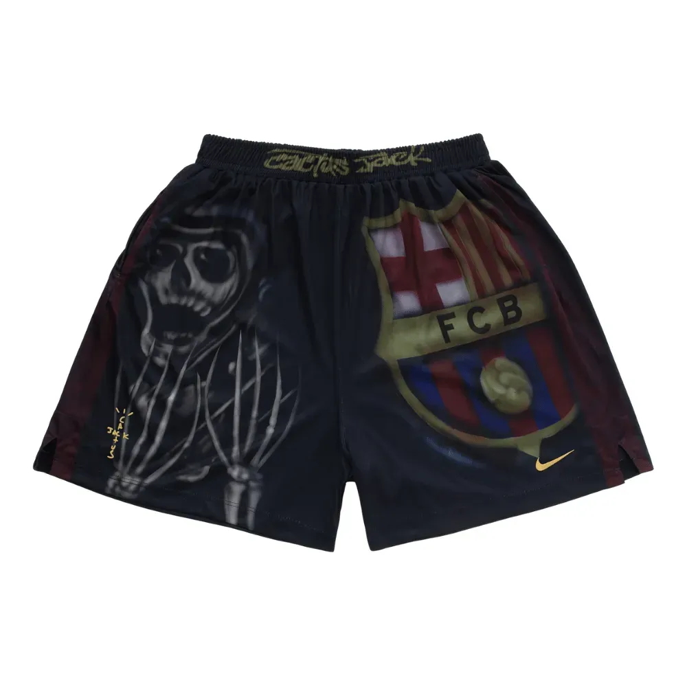 Travis Scott x Nike Shorts FC Barcelona Skeleton Home — M, Novo