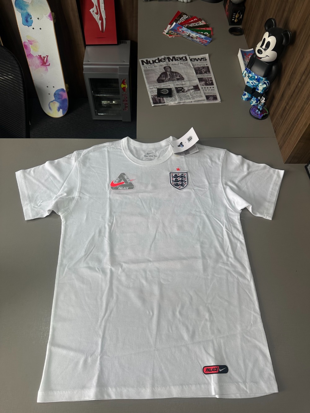 England x Palace x Nike Camiseta White — M, Novo