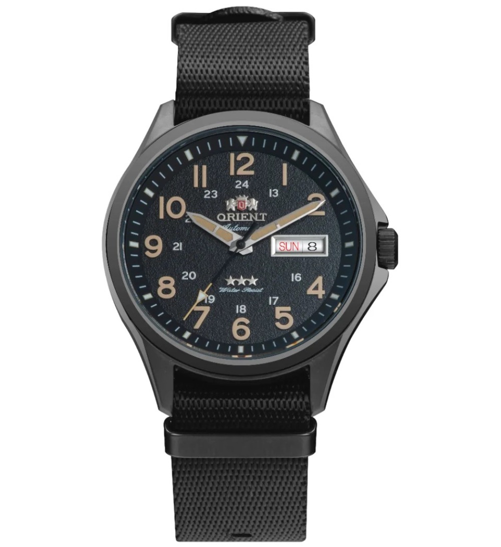 Relógio Orient 3 Stars Sport Land Black 41 mm — Único, Novo