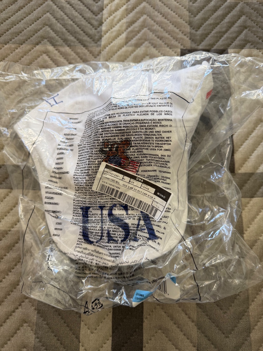 USA x V.A.A. x Nike Boné Fly White — M, Novo