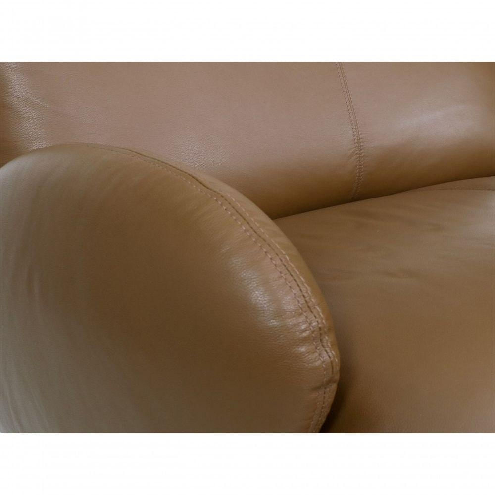Foto 5 de Sofá De Couro Onix 4 Lugares Com Chaise Esquerda Brown Mempra
