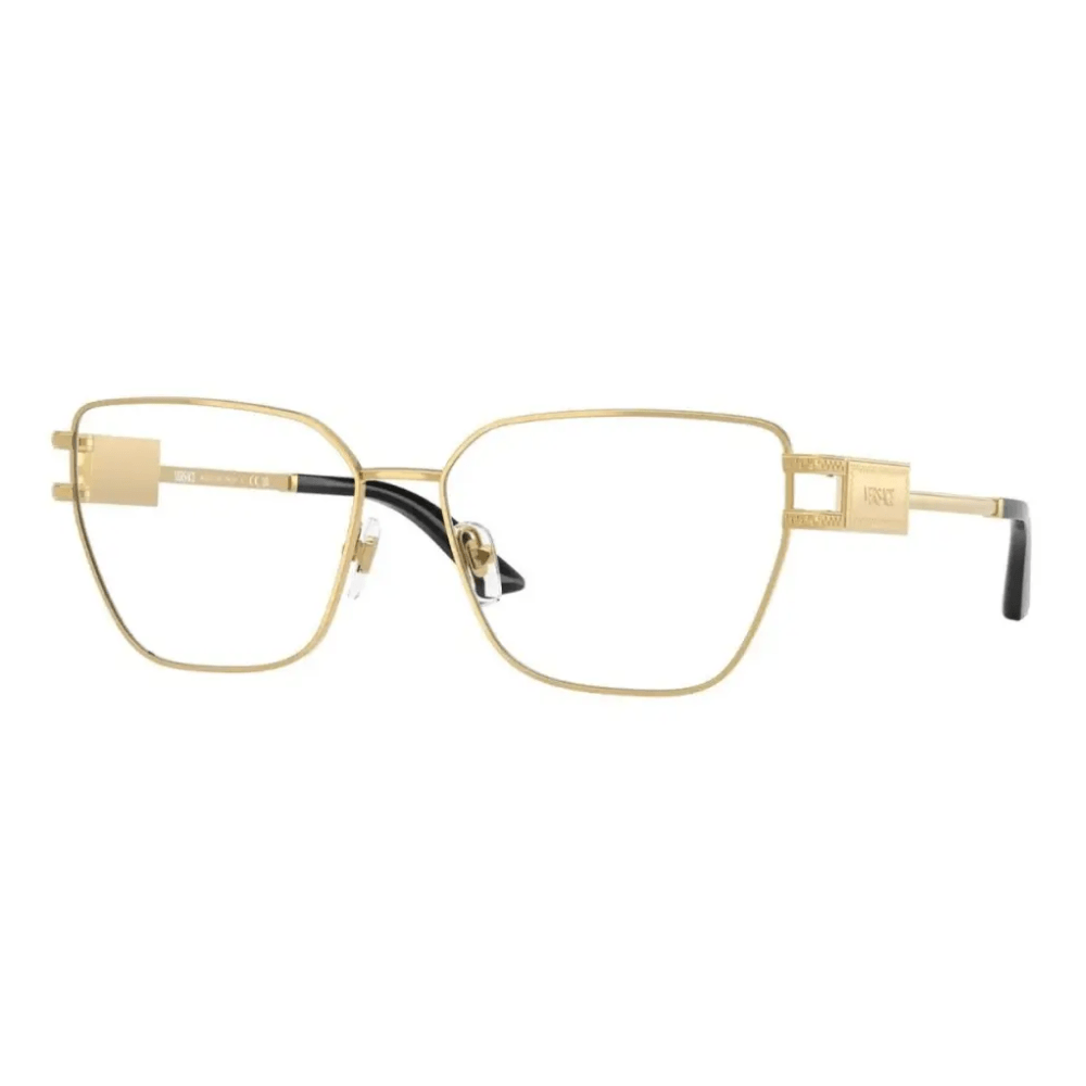Foto 2 de Armação de Óculos de Grau Versace VE1301 Feminino Borboleta Metal Dourado