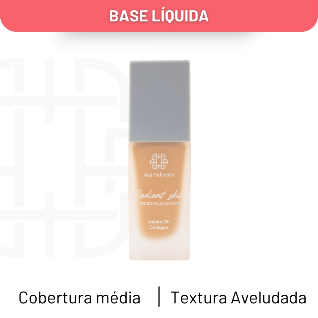 Maquiagem Base Líquida Semi Matte Radiant Skin R21 Ana Hickmann