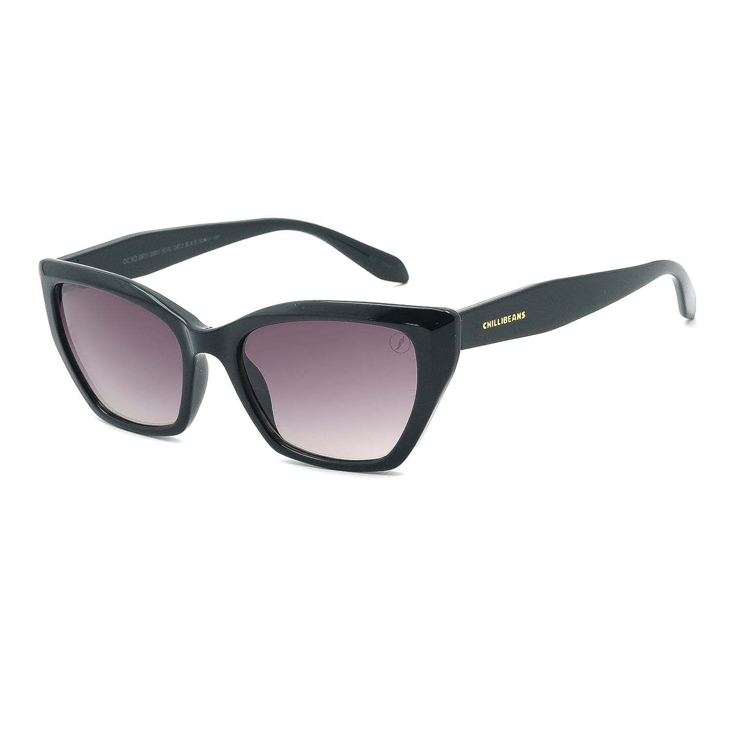 Óculos de Sol Teen Feminino Chilli Beans Cat Degradê Preto OC.KD.0911.2001