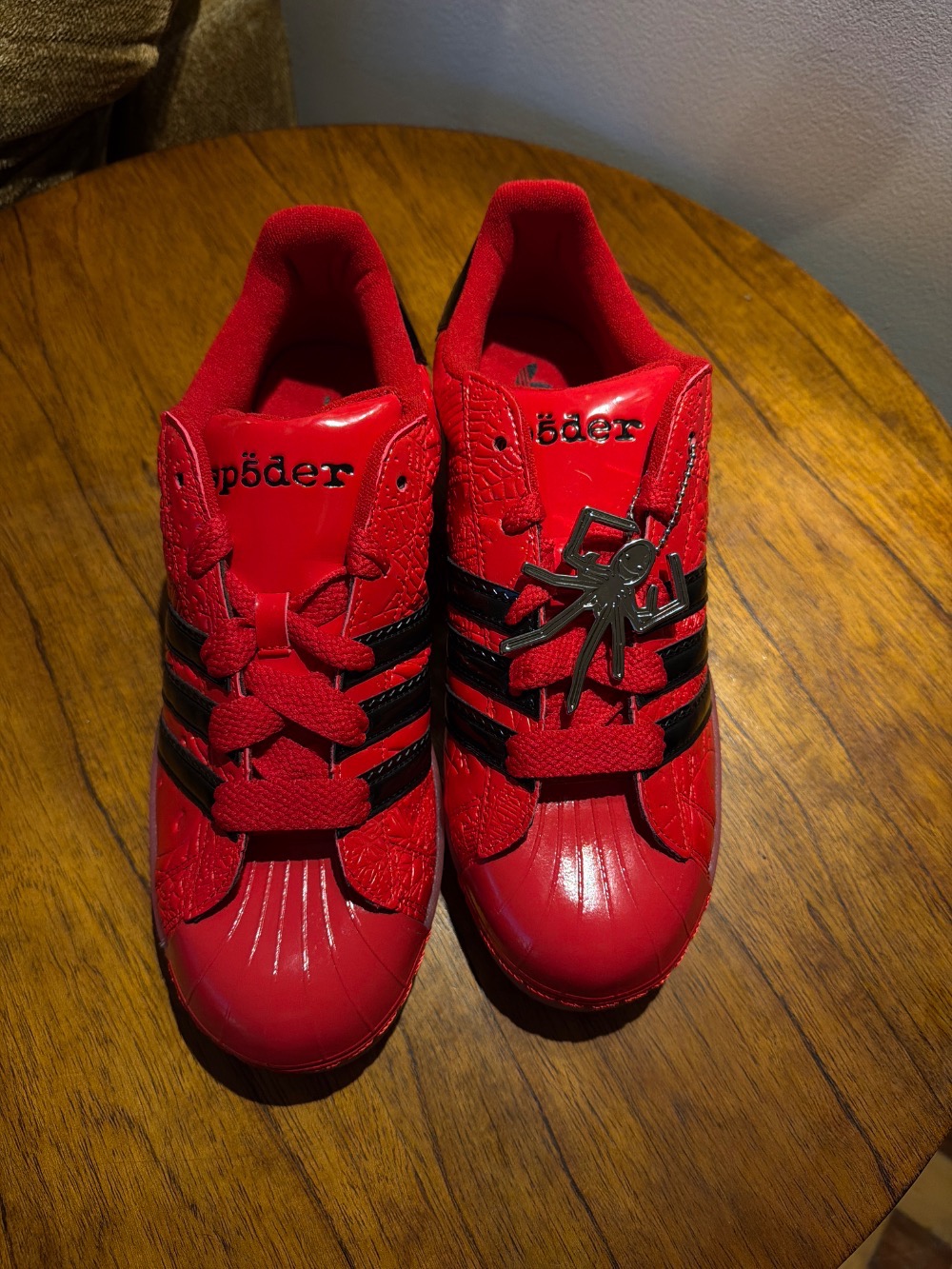 Sp5der x adidas Superstar Red Black — 42.5, Novo