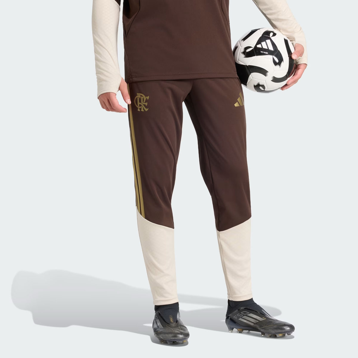 Calça Adidas Flamengo Treino 2026 Marrom