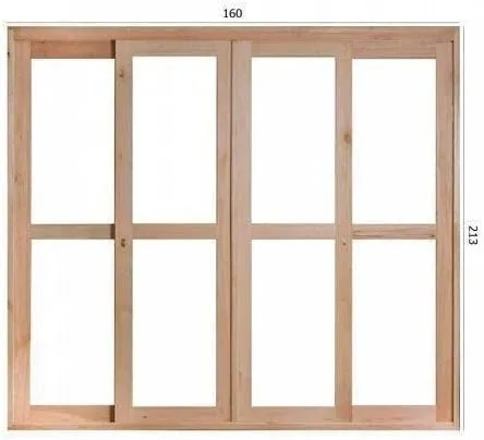 PORTA CORRER 4F S/VNZ VI EUCAL 2,13X1,60X9,4 RDSL