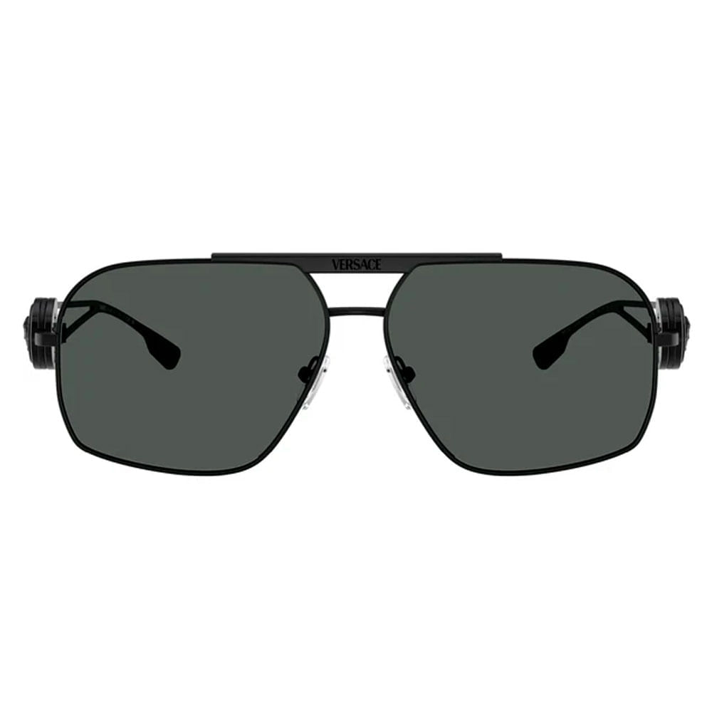 Foto 2 de Óculos de Sol Masculino Versace Quadrado VE2269 Cor Preto
