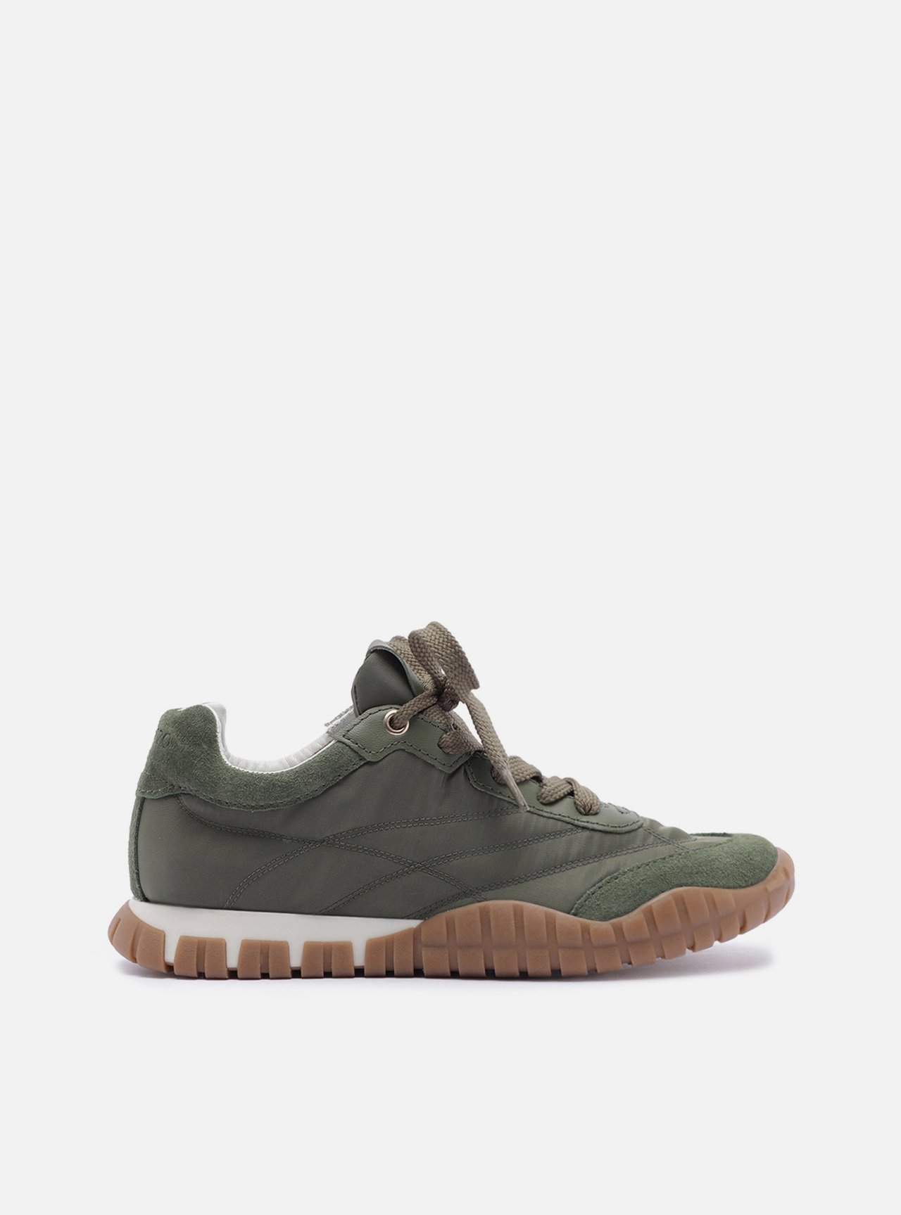 Tênis Verde Suede Mix Sola Emborrachada