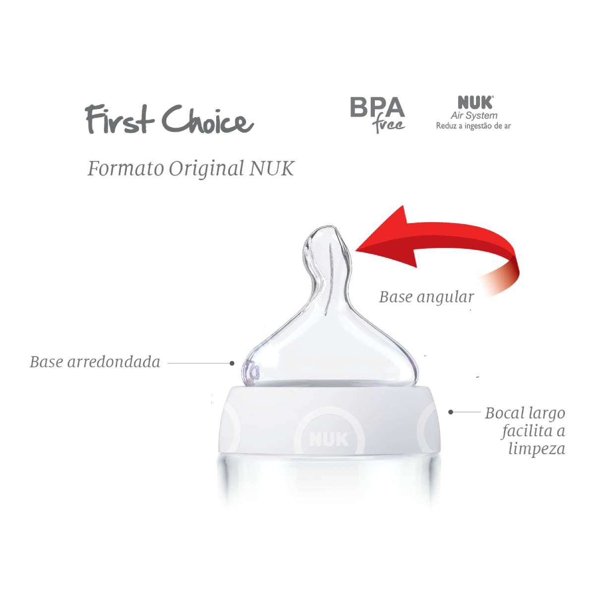 Foto 4 de Kit 2 Mamadeiras My 1st 150/300ml First Choice - NUK