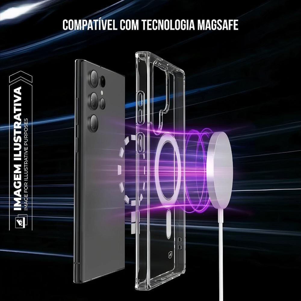 Foto 4 de Capa case MagSafe para Galaxy S24 FE - Transparente-Gshield