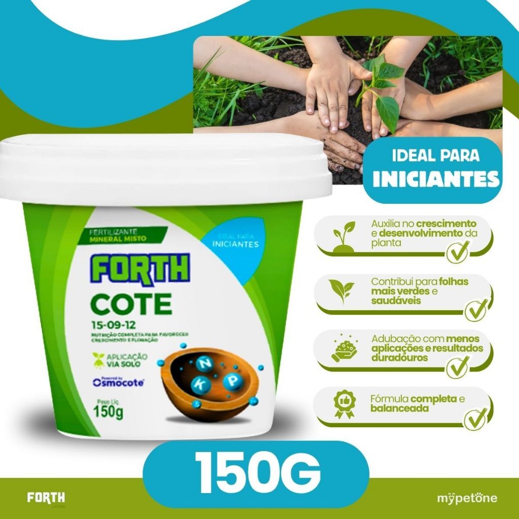 Forth Cote 15-09-12 Fertilizante Plus 5M 150g