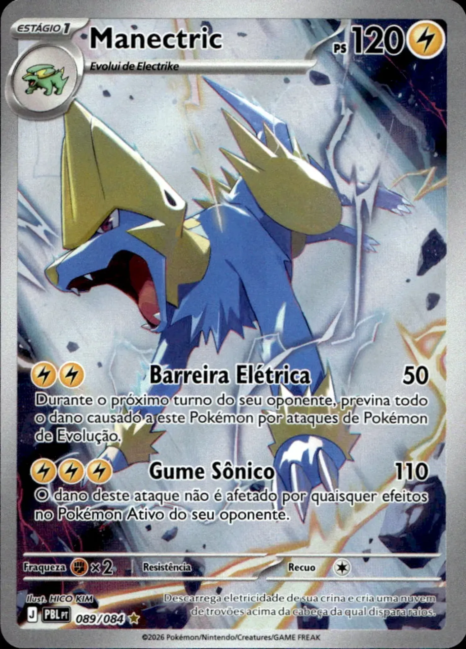 Manectric (89/84) Escuridão Absoluta Pokémon TCG — Near Mint, Novo