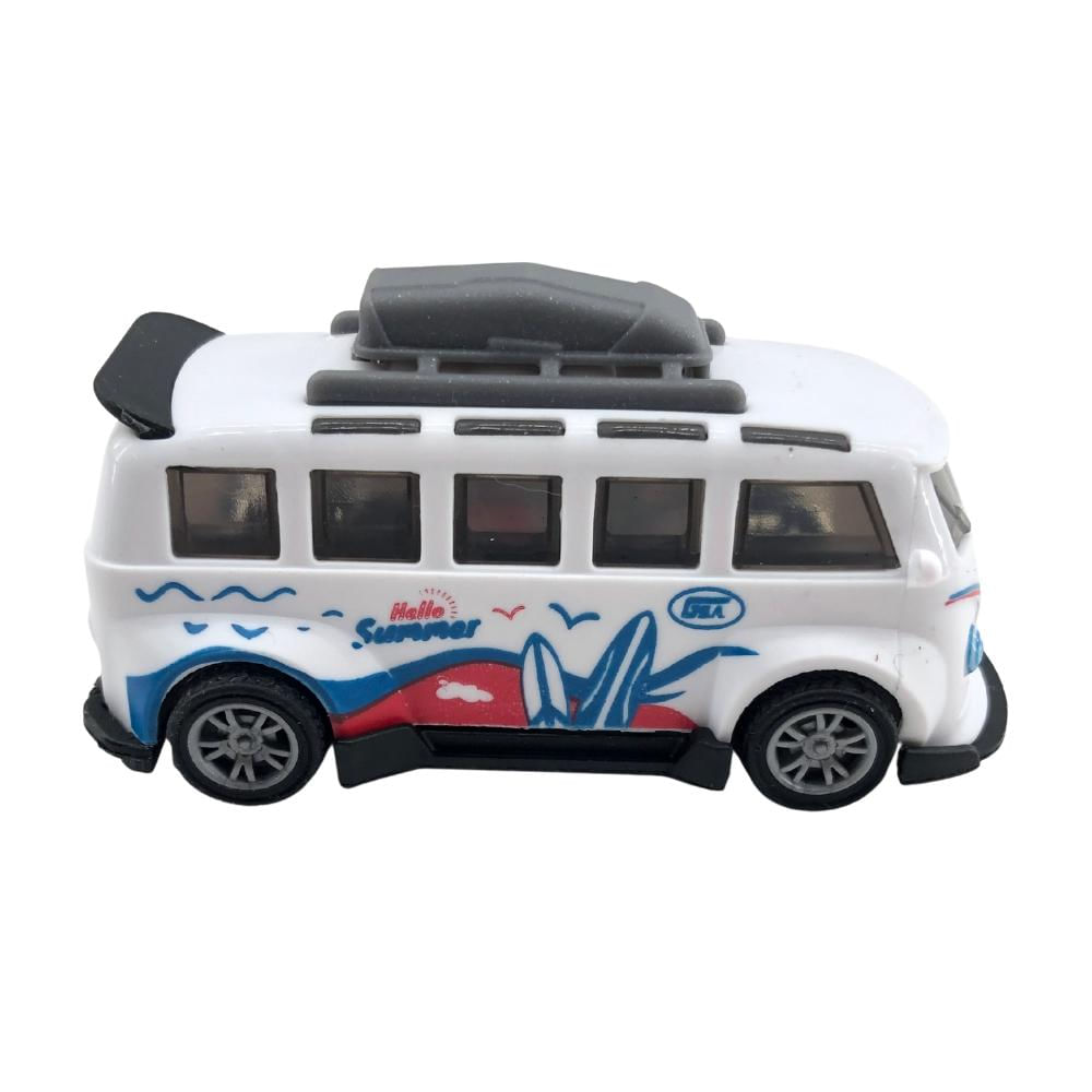 Foto 5 de Mini Carrinho Pull Back Garagem S.A. Turbo Aventura - Branco Hello Summer