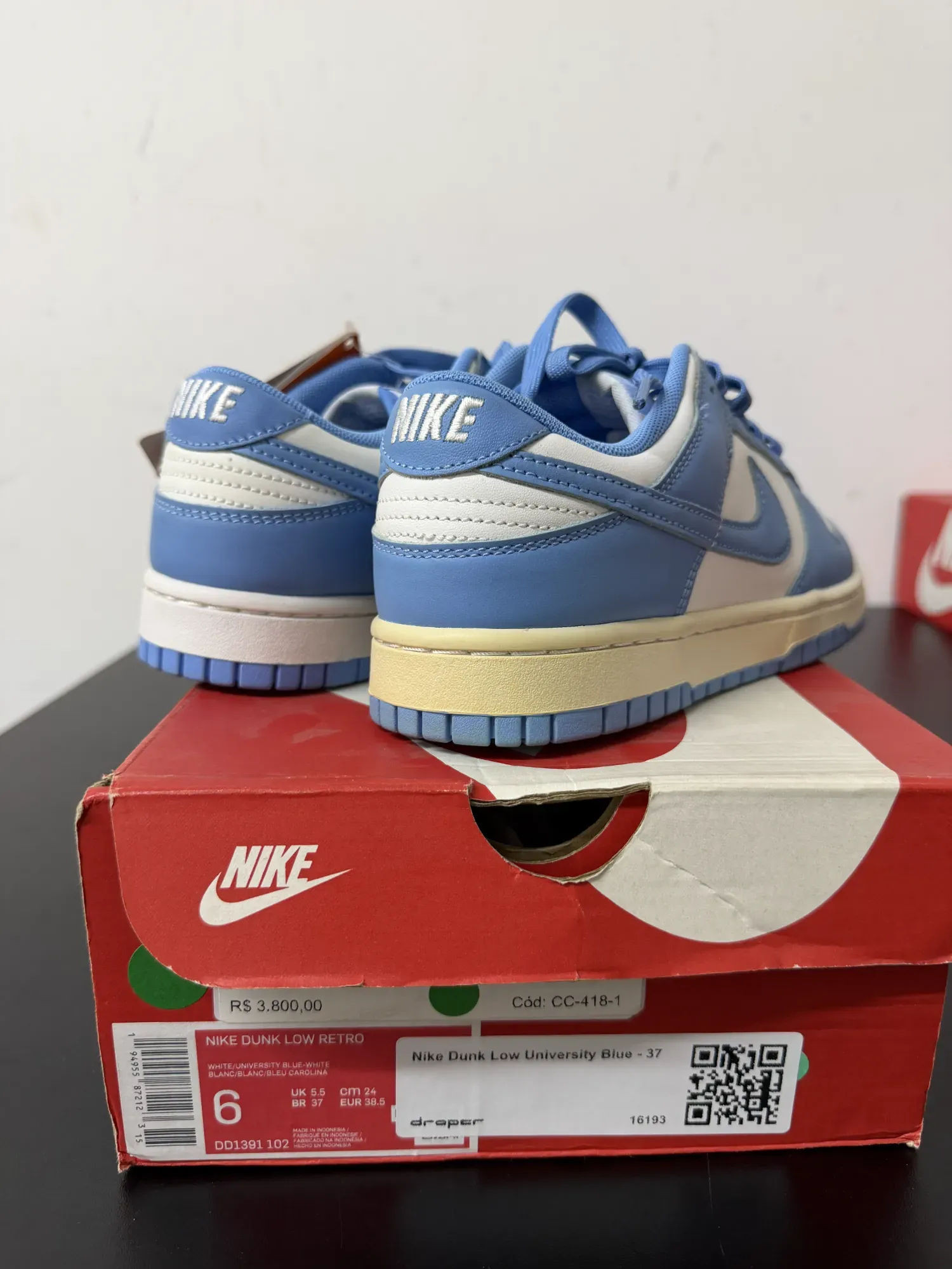 Foto 2 de Nike Dunk Low University Blue — 37, Novo