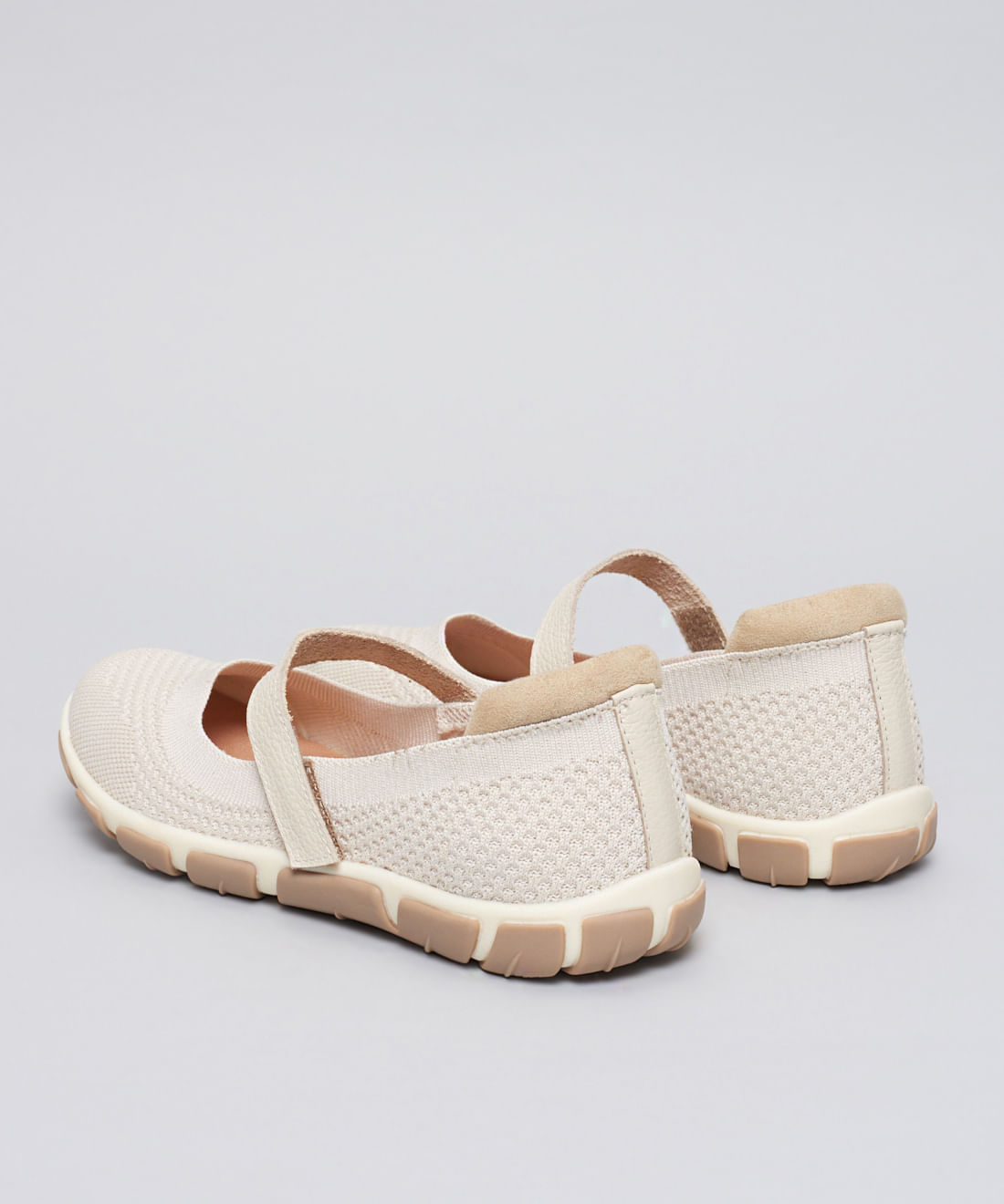 Foto 3 de Sapatilha Knit Frances - Offwhite — 33 - offwhite