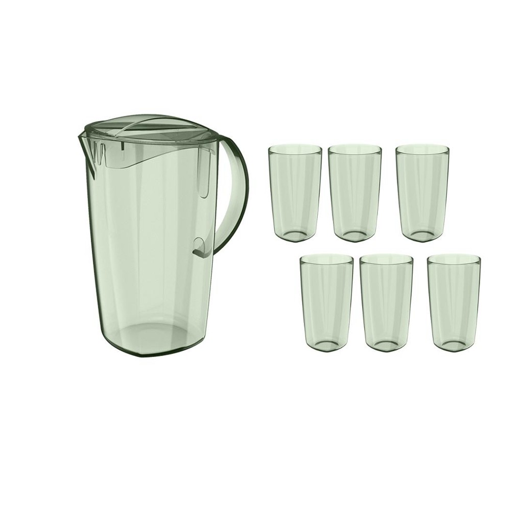 Kit Jarra + 6 copos Ou Linha Vitra