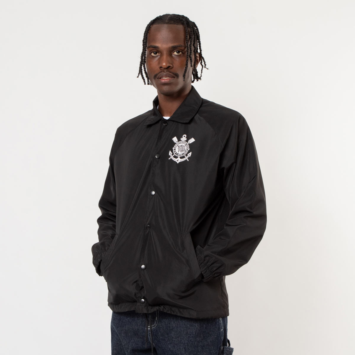 Jaqueta Corinthians Coach Preta