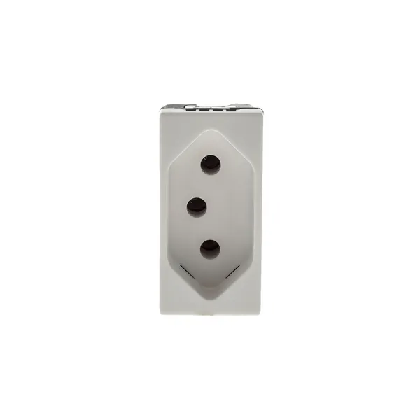 TOMADA 2P+T 10A 250V BAUTOMATICO 1M BRANCA - PIAL PIAL