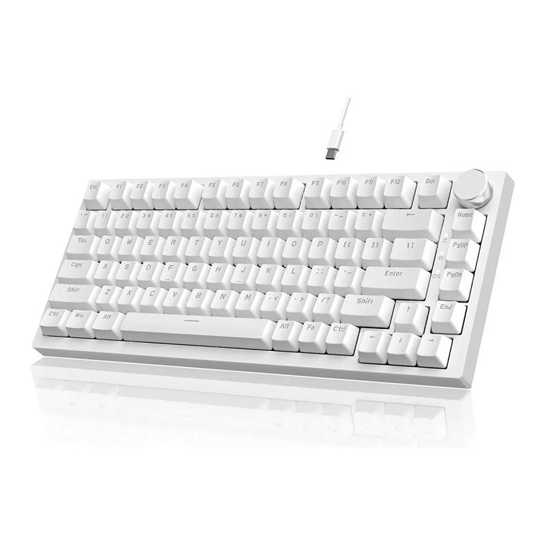 Foto 2 de Teclado Mecanico Ajazz AK820, Switch Azul, Branco, AK820-WH