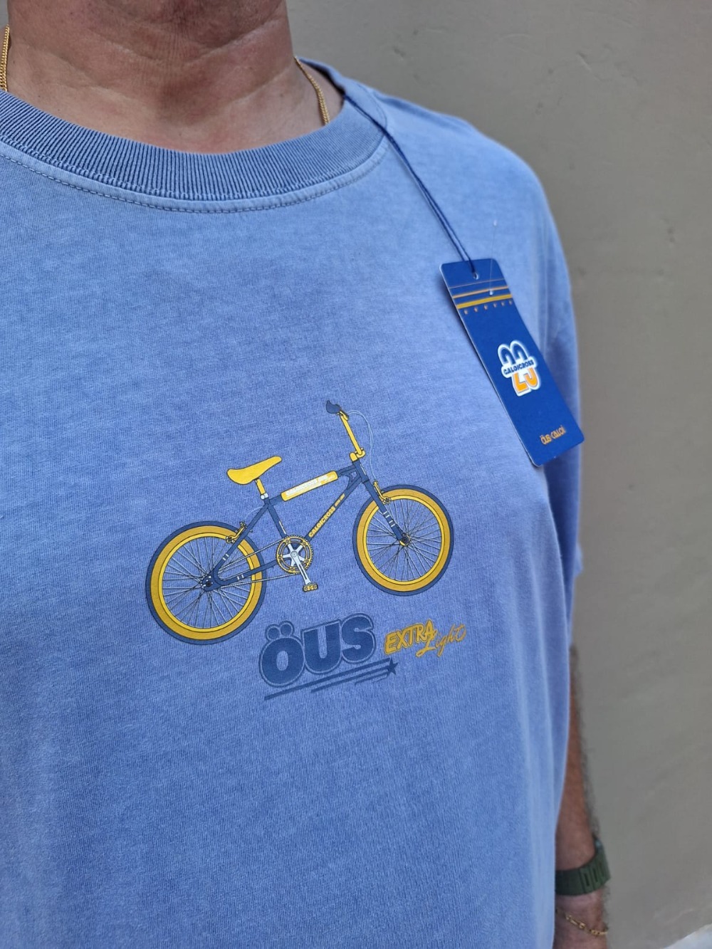 Caloi x ÖUS Camiseta Cross Extra Light Blue — XG, Novo