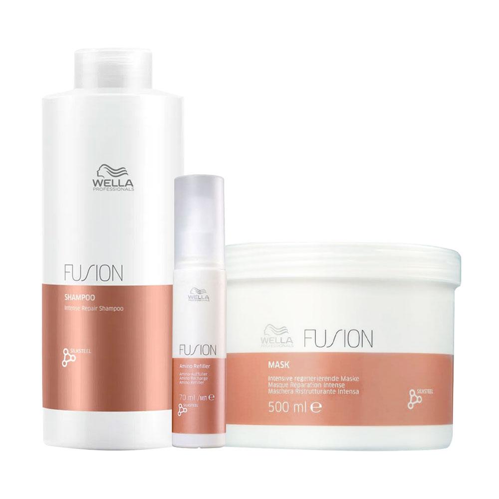 Kit Wella Professionals Fusion Profissional - Shampoo e Máscara e Tratamento
