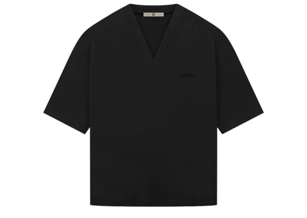 Fear of God Athletics x adidas Camiseta V-Neck Black — P, Novo