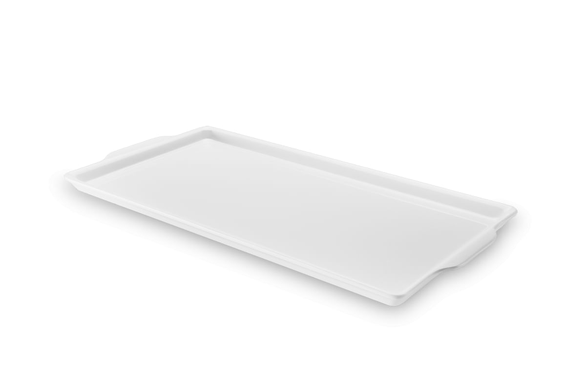 Bandeja para Bolo de Melamina Haus Concept Buffet 35cm Branca Branco