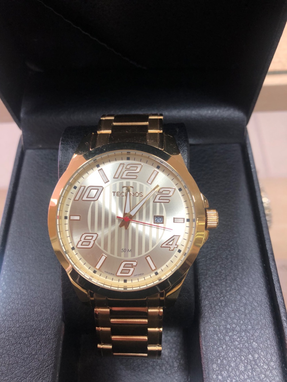 Relógio Technos Racer Gold 45mm — Único, Novo