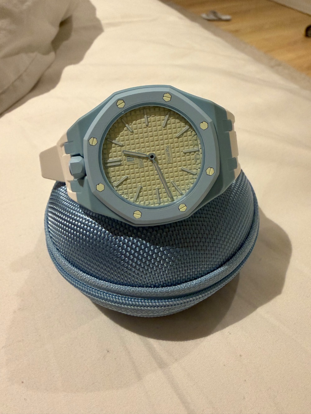 Audemars Piguet x Swatch Relógio Royal Pop BLAUE ACHT Green 40 mm — Único, Novo
