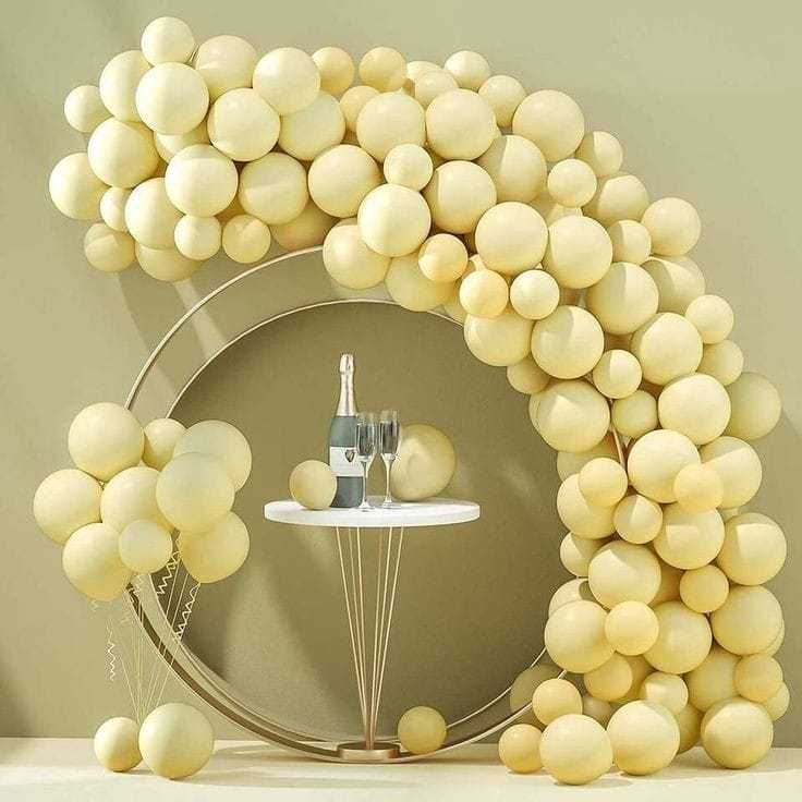 50~250 Balão Bexiga Nº8 AMARELO CANDY Cores Pasteis (CHOCO)