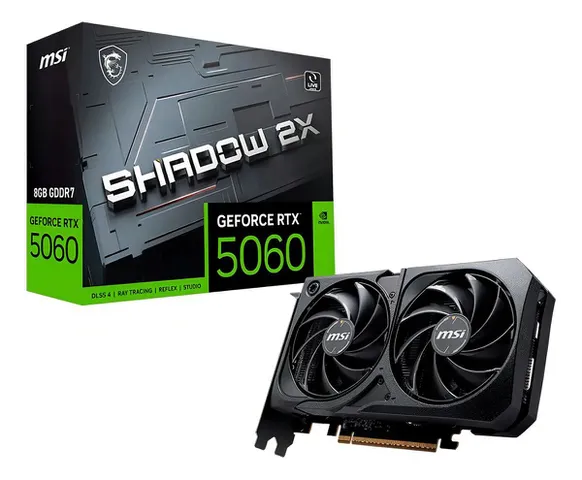 Placa Vídeo Geforce 5060 8GB Shadow 2x OC