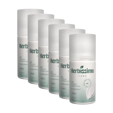 Kit Desodorante Roll-On Herbíssimo Care 6x50ml