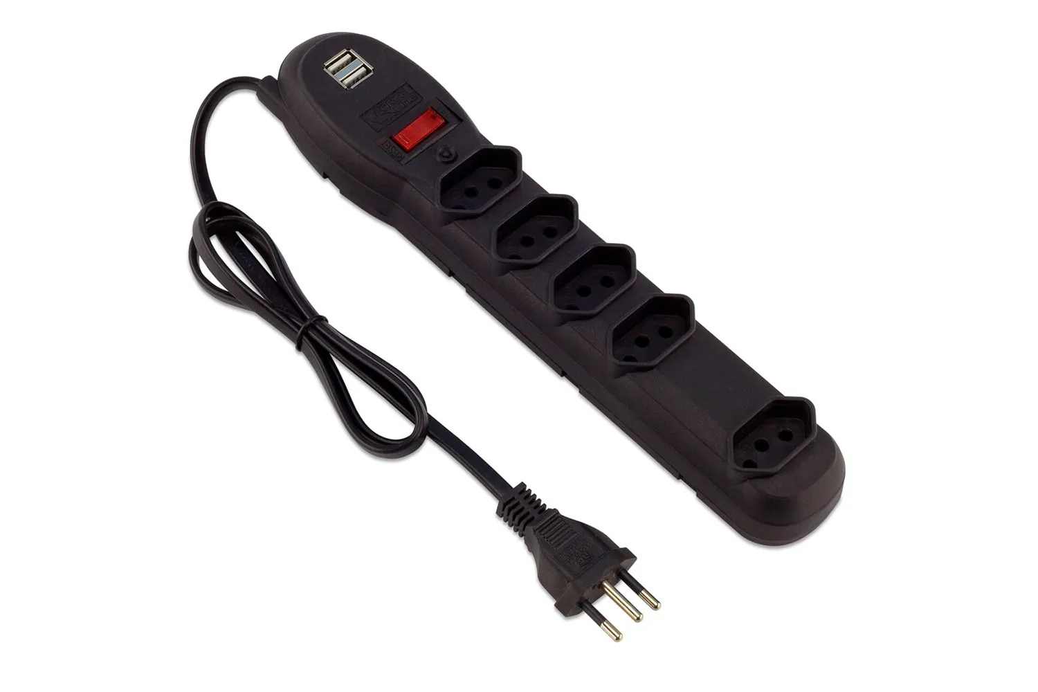FILTRO 5 TOM INCORP BIVOLT USB 5V/1A PR FORCELINE