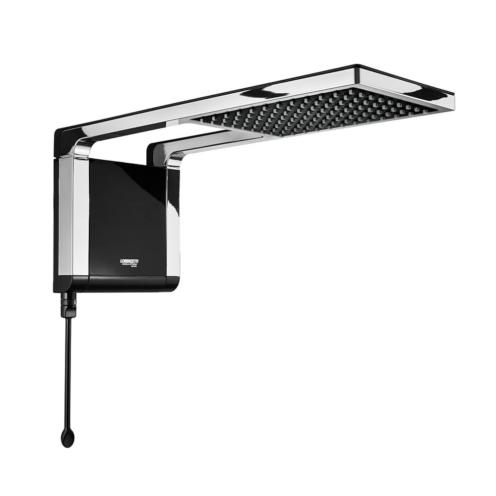 Ducha Eletrônica Acqua Storm Preta Com Cromada 6800w 220v Lorenzetti