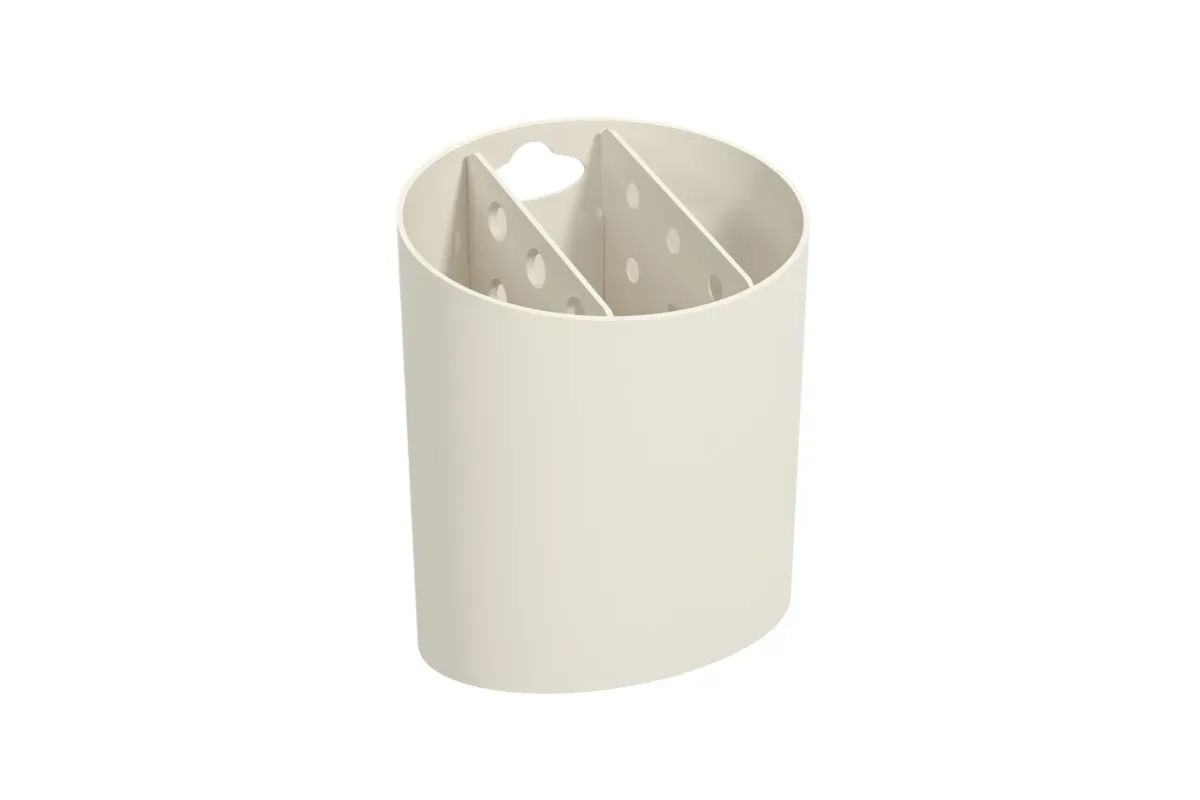 Escorredor de Talheres Oval Coza Basic Light Gray Light Gray Coza