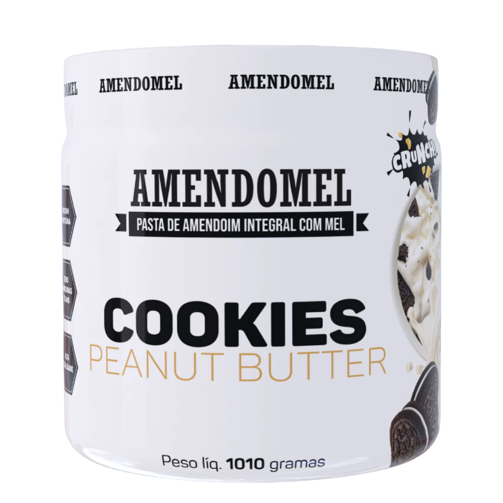 Pasta Amendomel 1010g Chocolate Branco com Cookies