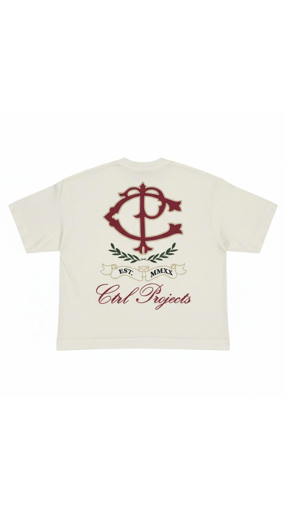 Camiseta Ctrl Projects Boxy Verano Off White — P / M / G / XG, Novo