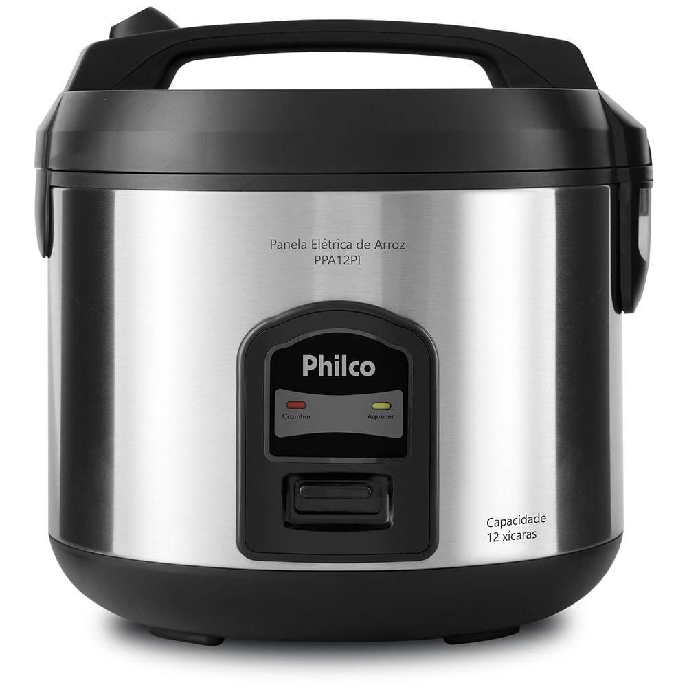Panela Elétrica para Arroz Philco PPA95 5L Antiaderente com Função Manter Aquecido Preto 110V