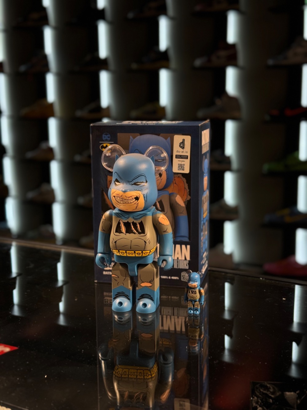 DC Comics x Bearbrick Medicom Toy Batman TDKR 100% & 400% Set — Único, Novo