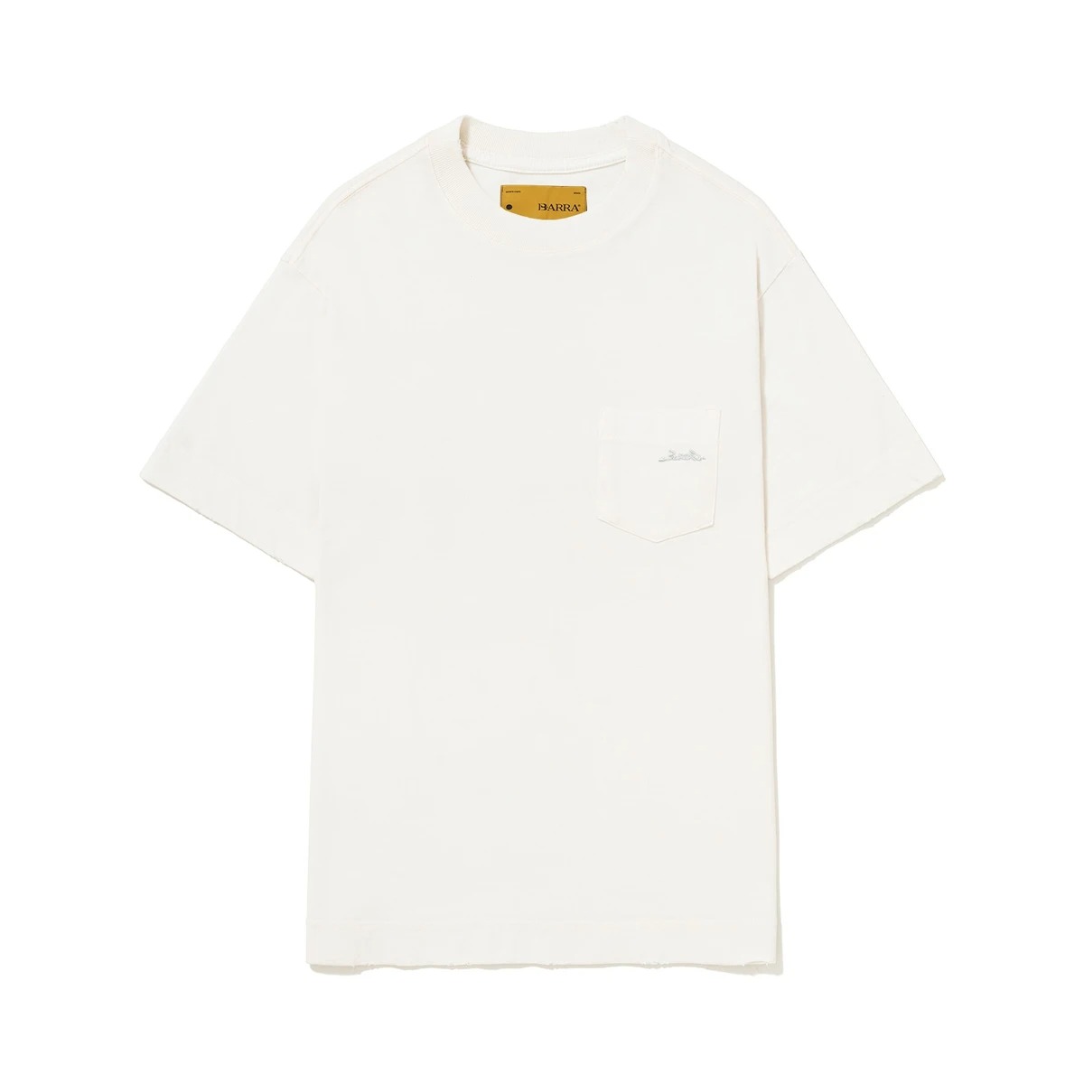 Camiseta Barra Crew Assinatura Pocket Off White — P / M / G, Novo