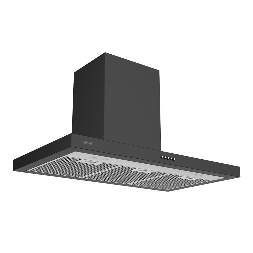 Coifa de Parede Tramontina 90cm Dritta Black Inox Preto - 220 Volts