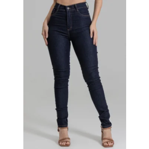 Calça Jeans Sawary Skinny Hot Pants Azul-Marinho