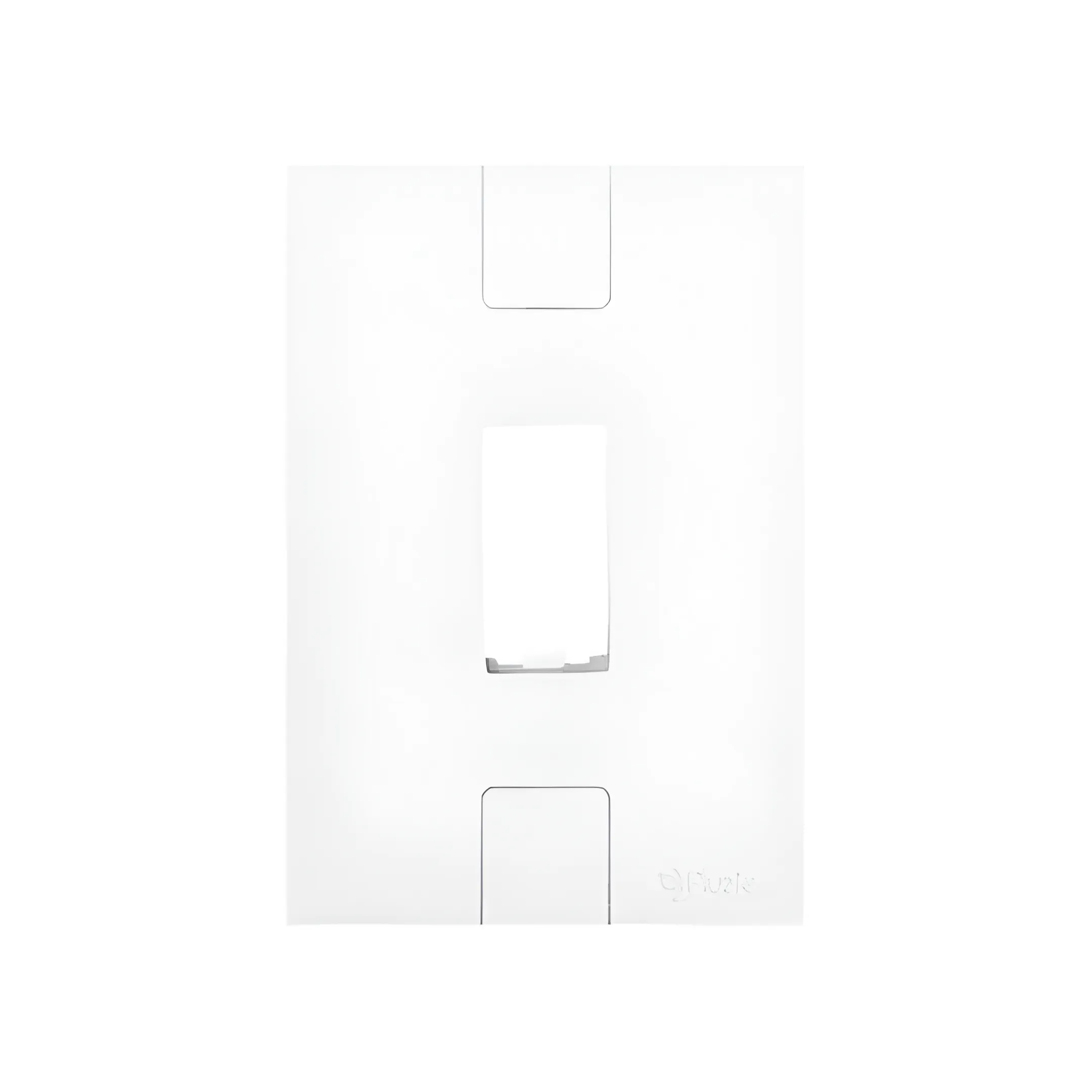 PLACA 4X2 P/ 1 MODULO VERTICAL PLUZIE
