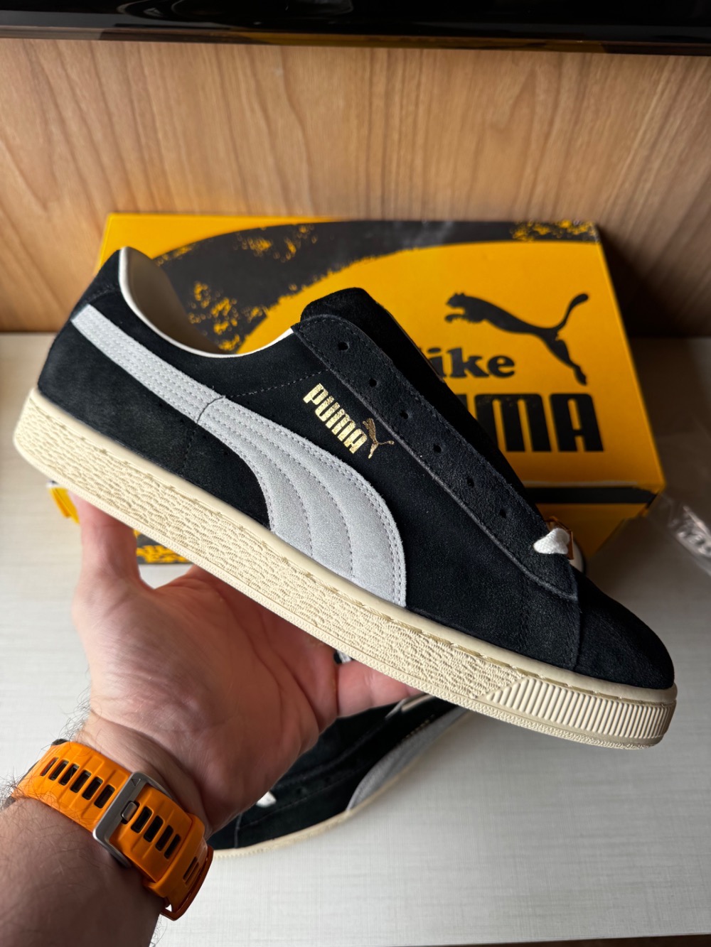 A$AP Rocky x Puma Suede '94 Black White — 43, Novo