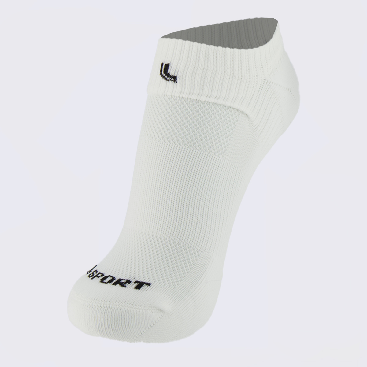 Meia Lupo Cano Baixo Dry Fit Running Branca