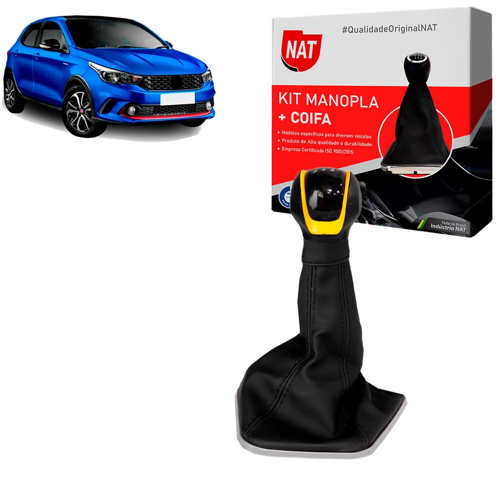 Manopla + Coifa Fiat Argo E Cronos Ano 2017 Até 2021