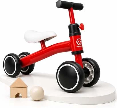 Bicicleta Andador Tico-Tico De Equilíbrio Sem Pedal Infantil 4 Rodas