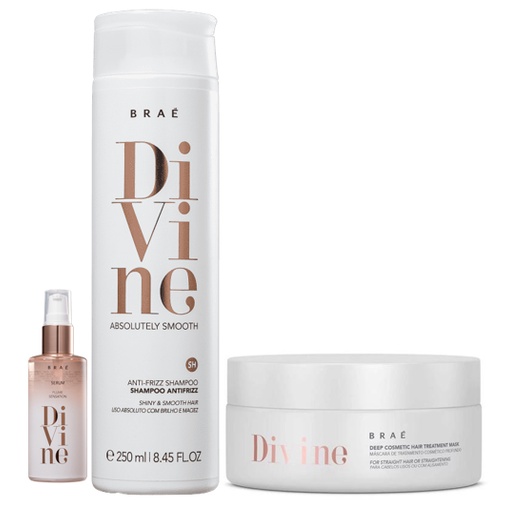 BRAÉ Divine Shamp 250ml, Masc e Serum Plume Sensation